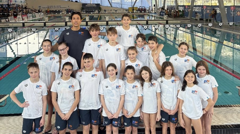 Risultati positivi per la squadra Esordienti A della Libertas Nuoto a Torino